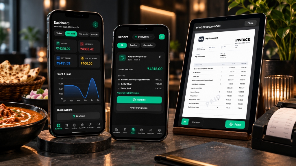 Restaurant Management Dashboard & POS